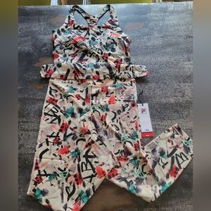 Fila Tennis set: Racerback top & Leggings